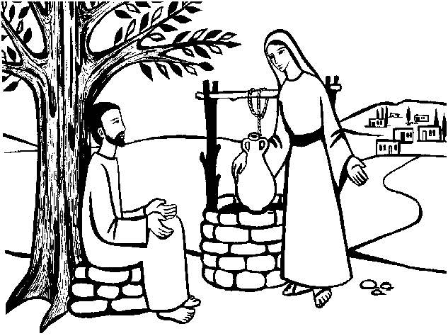 clipart jesus and the woman at the well - photo #8