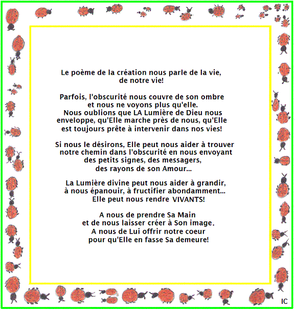 la création